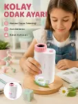 LED Aydınlatmalı Taşınabilir kroskop 80X-200X Ayarlanabilir Büyütme Özellikli-1