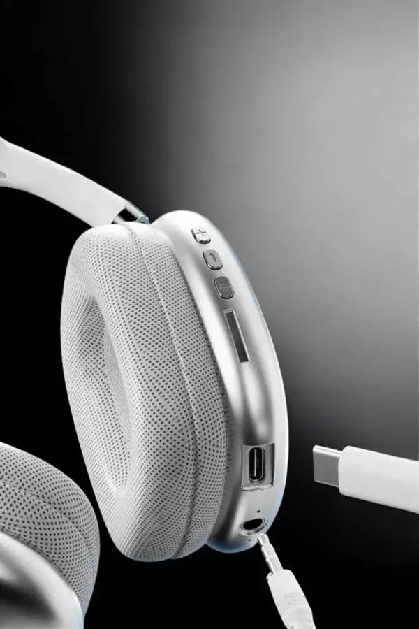 P9 Air Max Kablosuz 5.0 krofonlu Bluetooth Kulaklık Beyaz Yüksek Ses Kaliteli