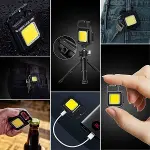 Anahtarlıklı, Açacaklı,Güçlü Mıknatıslı 3 Farklı Led Modlu Mini Boy Asılabilen Led Kamp Aydınlatması-2
