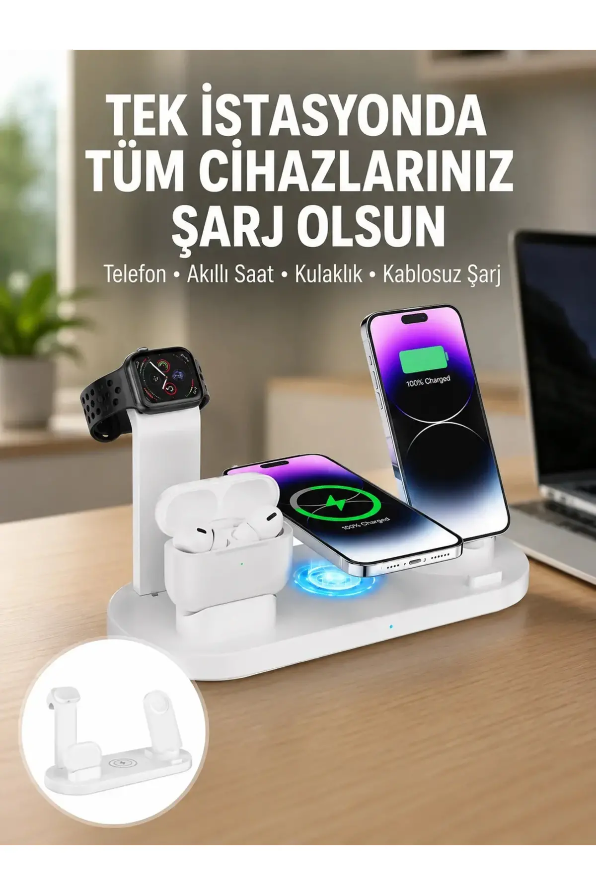 Şık ve Fonksiyonel Tasarım – Evde, Ofiste veya Seyahatte Kusursuz Şarj Deneyimi