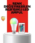 RGB Uzaktan Kumandalı LED Ampul 16 Renkli A Kalite-1