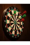 Kaliteli Ahşap 15 İnç Dart Tahtası Kolay Montajlı 4 Ok-1