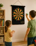 Güvenli Manyetik Dart Seti 6 Dart Oklu Eğlenceli Hedef Oyunu-1