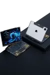 Apple JP11 iPad Pro 11 (2022) Kılıf Vales Dönen Ledli Klavyeli Tablet Kılıfı - Siyah-3