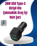 Power Delivery Destekli 38W Araç Tipi Hızlı Şarj Cihazı-1