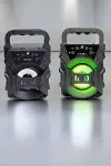 Taşınabilir Bluetooth Hoparlör Led Işıklı Uzun Pil Ömrü-3