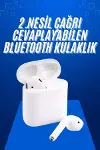 2025 Model Çağrı Cevaplayabilen Bluetooth Kulaklık Beyaz Dokunmatik Kontrol-2