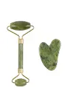 Doğal Jade Stone Yüz Masaj Seti Cilt Bakım ve Rahatlatıcı Bakım-4