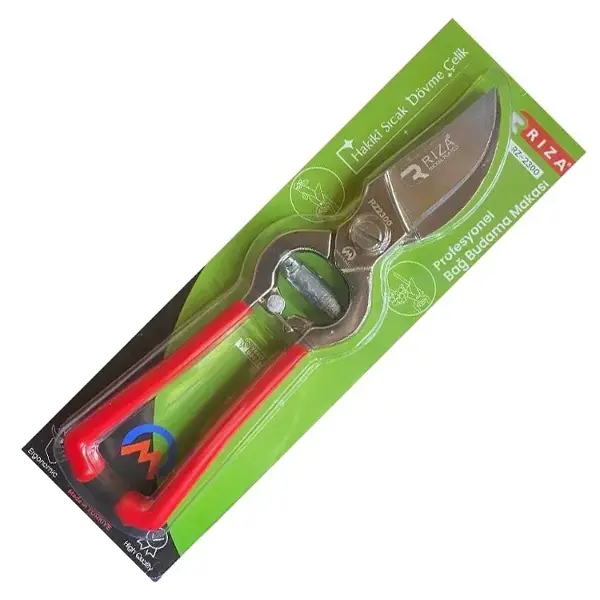 Sıcak Dövme Çelik Pro Ergonok Bahçe Bağ Makası 24 Cm