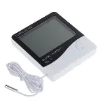 İç ve Dış Ortam Sıcaklığını Ölçebilen LCD Ekran Saat Göstergeli Alarmlı Nem Ölçer Termometre-4