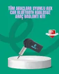 Taşınabilir Bluetooth AUX Araç Müzik ve Konuşma Kiti-1
