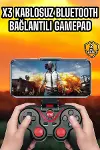 Android Uyumlu Gamepad X3 Game Stick Oyun Kolu Bluetooth Bağlantılı-1