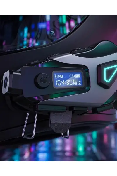 Motosiklet Kask Kulaklığı Bluetooth 5.3 Kamera ve FM Radyo Destekli