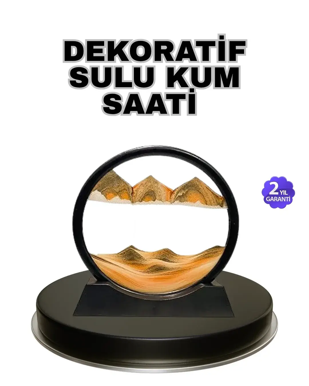 Şeffaf Dekoratif Kum Saati – Dayanıklı Gövde, nimalist Stil, Masa ve Vitrin Aksesuarı