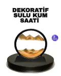 Şeffaf Dekoratif Kum Saati – Dayanıklı Gövde, nimalist Stil, Masa ve Vitrin Aksesuarı-1