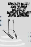 Kablolu Kulak İçi Bluetooth Kulaklık 100 Saat ANC Özellikli Boyun Bantlı-2