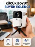 Ultra HD Çözünürlüklü Taşınabilir Projektör – 1920x1080 Piksel Görüntü Kalitesi Yeni Nesil-1