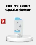 Taşınabilir Eğitim kroskobu 80X–200X LED Işıklı ve Darbeye Dayanıklı-1