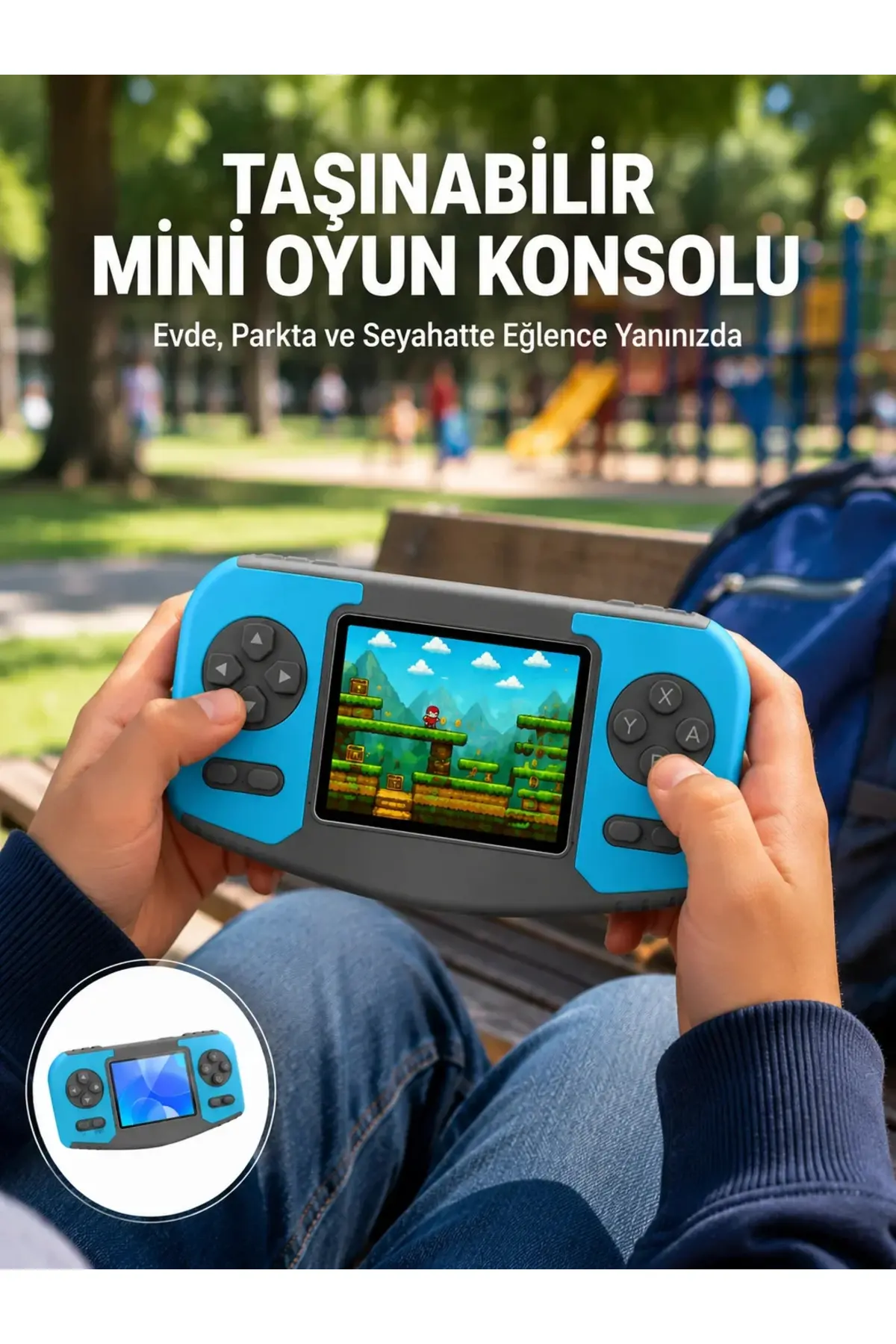 Taşınabilir Mini Video Oyun Konsolu Ergonok Tasarım