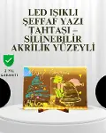 Dekoratif LED Yazı Tahtası – Silinebilir, Neon Kalemli, Planlama ve Hatırlatma İçin İdeal-1