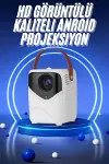 HD Ayaklı Portatif Projeksiyon Cihazı Bluetooth Wifi Akıllı Android İşlemcili-2