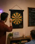 Manyetik Dart Oyunu Katlanabilir Güvenli Dart Seti 6 Ok Hediyeli-1