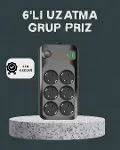 Termal Akım Korumalı 6’lı Uzatma Priz USB Type-C Hızlı Şarj 2500W-1