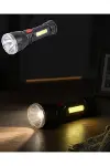 Şarjlı Uzun Menzilli El Feneri 9 LED Dayanıklı ve Güçlü-1
