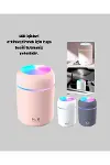 Taşınabilir USB Mini Nemlendirici – LED Aydınlatmalı, Çift Püskürtme Modu-4