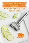 Paslanmaz Çelik Sebze Meyve Julyen Soyucu & Doğrayıcı 17 Cm-1