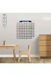 Matematik Öğreten Yüzlük Tablo Duvarda İz Bırakmaz Akıllı Kağıt Yapışkansız Statik 60x60 cm-2