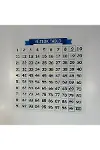 Matematik Öğreten Yüzlük Tablo Duvarda İz Bırakmaz Akıllı Kağıt Yapışkansız Statik 60x60 cm-4