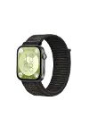 Huawei Fit 4 Hasırlı Cırtcırtlı Kordon - Siyah-1