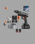 Akülü Basınçlı Yıkama Tabancası 450PSI Su Püskürtme Makinesi-4