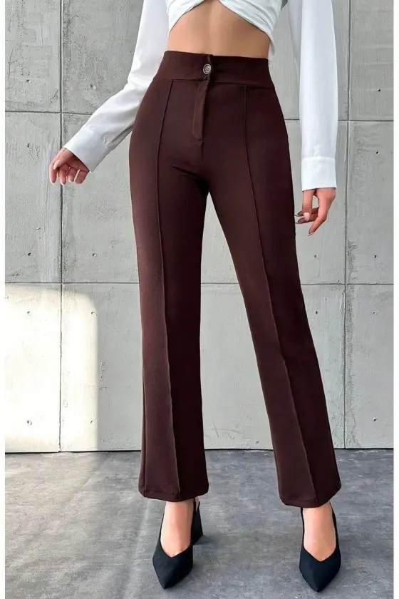 Kadın Krep Kumaş Pantolon-1 Kadın Krep Kumaş Pantolon-1