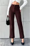 Kadın Krep Kumaş Pantolon-2