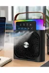 Mini Klima Fan Buharlı Soğutucu RGB Led Işıklı Taşınabilir Masaüstü Fan-1