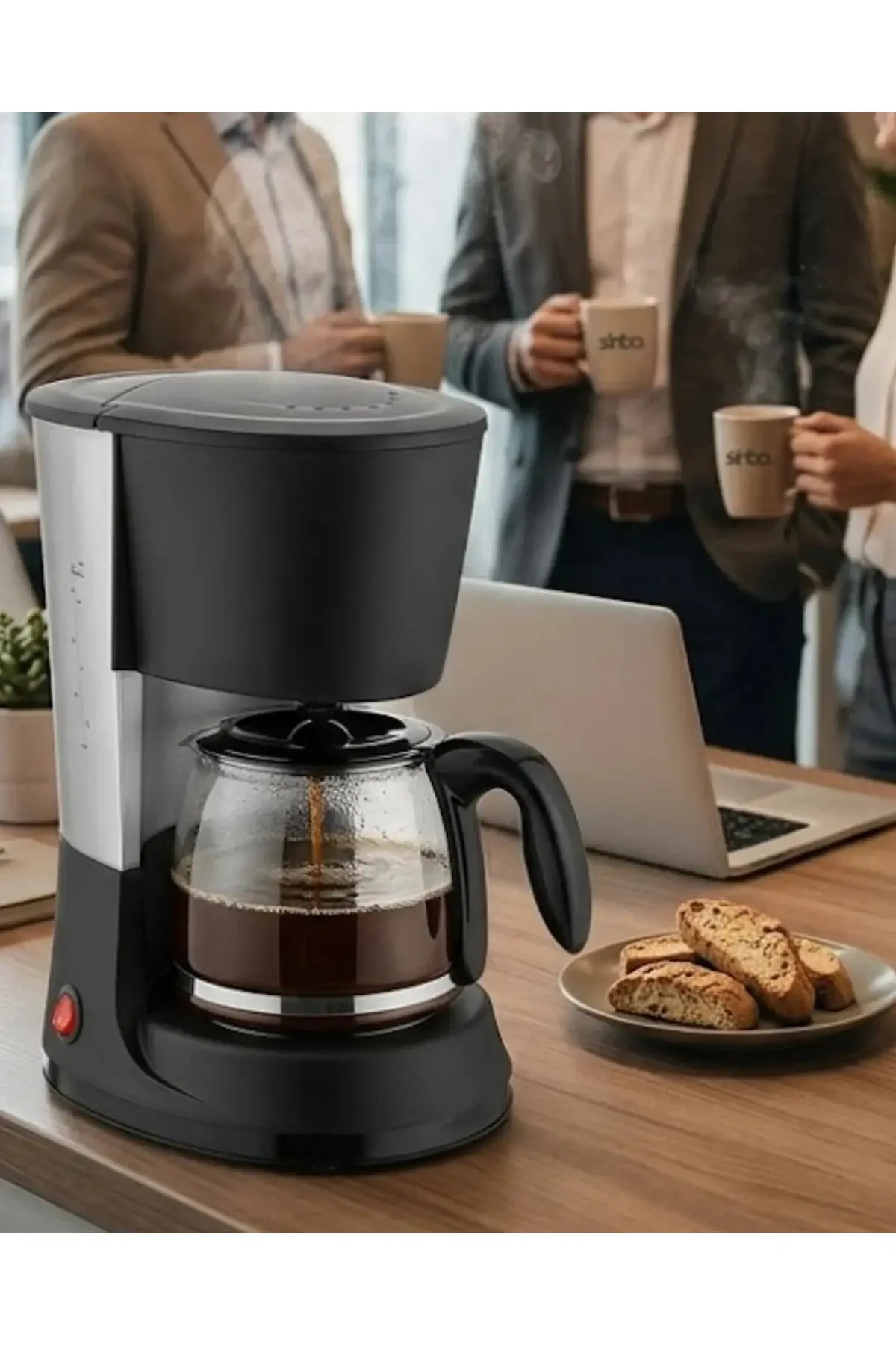 Ev ve Ofis İçin Filtre Kahve Makinesi 12 Fincan Kapasiteli Kahve Makinesi
