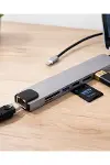 Çok Fonksiyonlu Type C Hub USB HDMI Ethernet Kart Okuyucu-1