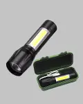 4 Mod Şarjlı Işıldak | Ultra Güçlü Cree LED | Su Geçirmez Alünyum Gövde-2