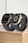 45 MM Gri Kasa Ultra Akıllı Saat Sesli Görüşme, Sağlık Takibi, Suya Dayanıklı-4