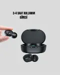 Kablosuz Kulak İçi Bluetooth Kulaklık Stereo Dokunmatik Kontrollü Kulaklık-2