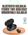 Kablosuz Kulak İçi Bluetooth Kulaklık Stereo Dokunmatik Kontrollü Kulaklık-1