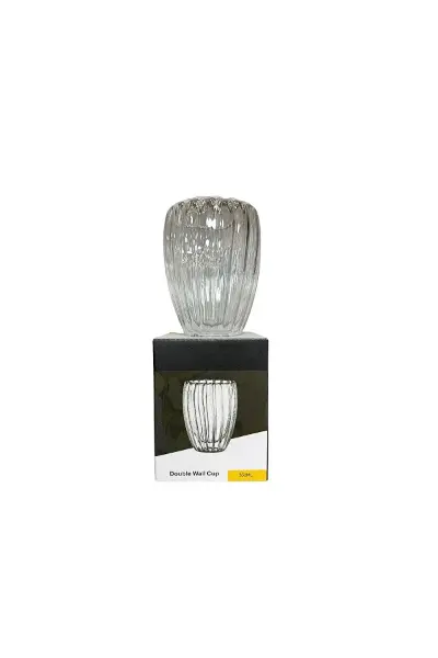 Çizgili Kulpsuz Bardak 350 ml