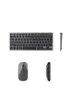 Telefon Tablet ve Bilgisayar Uyumlu Kablosuz Klavye Mouse Kombini-3