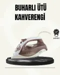 Buharlı Ütü 2200W Serak Taban 300 ml Kahverengi Dikey Ütüleme-1