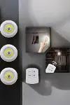 Spot Lamba Led Işık 3'lü Uzaktan Kumandalı Pilli Yapışkanlı Kablosuz-4