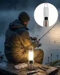 Çok Amaçlı Kamp Feneri USB Şarjlı Çift Işık Kaynaklı Güç Ekranlı LED Aydınlatma-1