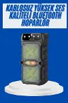 Büyük Boy Bluetooth Hoparlör Çoklu Bağlantı Çift Çıkışlı Taşınabilir Kesintisiz-1