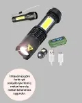 Şarjlı Mini LED El Feneri 2000 Lümen Su Geçirmez-3